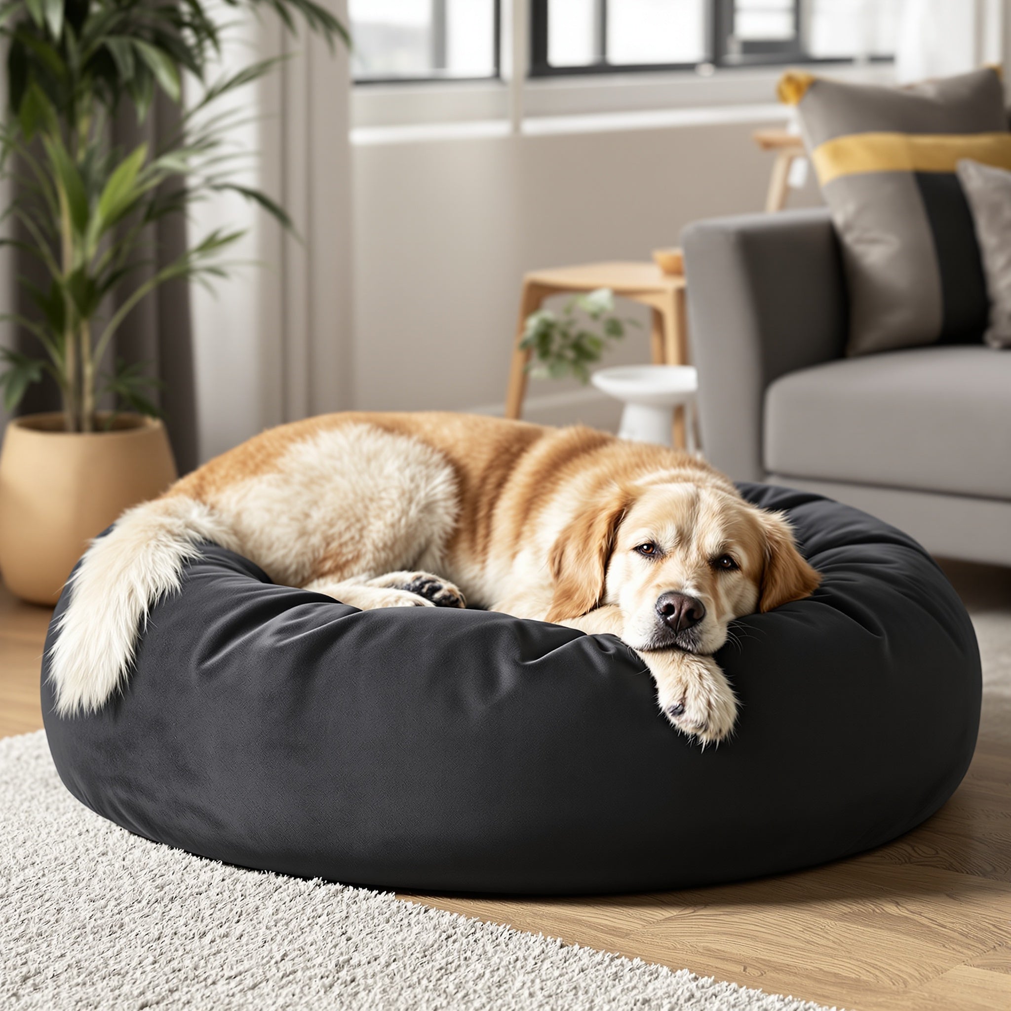 Sofá Calming para Mascotas — lifestyle negro grande